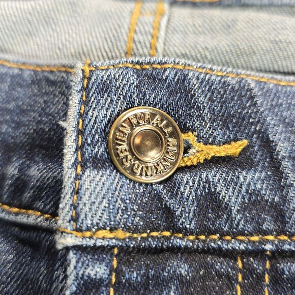 7 For All Mankind Austyn Jeans Mens 40x32 Relaxed Straight Dark Wash Stretch - Picture 4 of 10